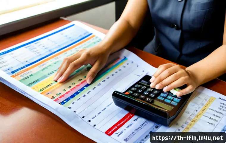 Home 29 지방재정 실무와 이론의 차이 - Photorealistic Thai municipal finance officer in a neat government office, carefully comparing a col...